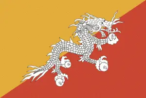 Bhutan's flag